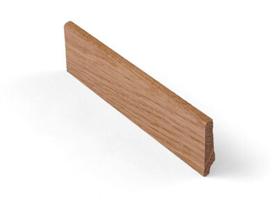 11 Sockelleisten massiv konisch roh Eiche